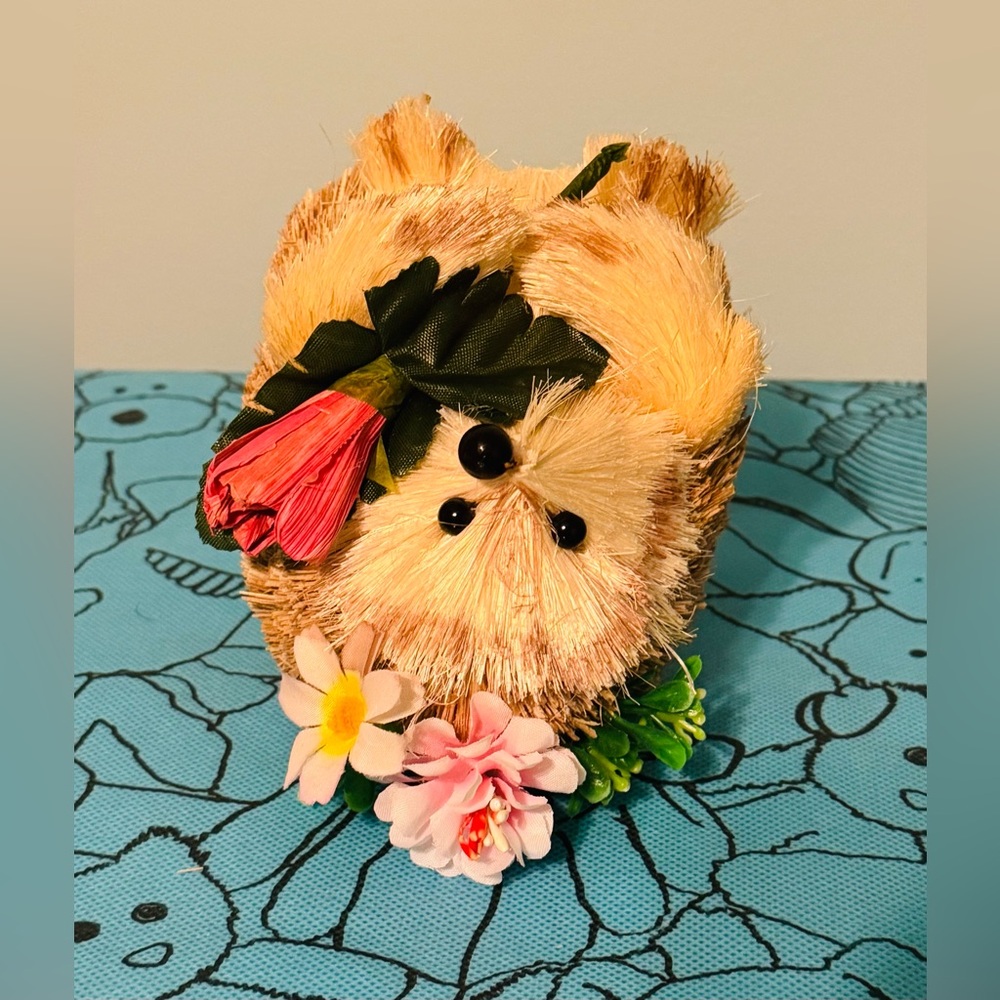 Hedgehog Woodland Bristle Sisal Straw Spring Easter Decor - Picture 5 of 7